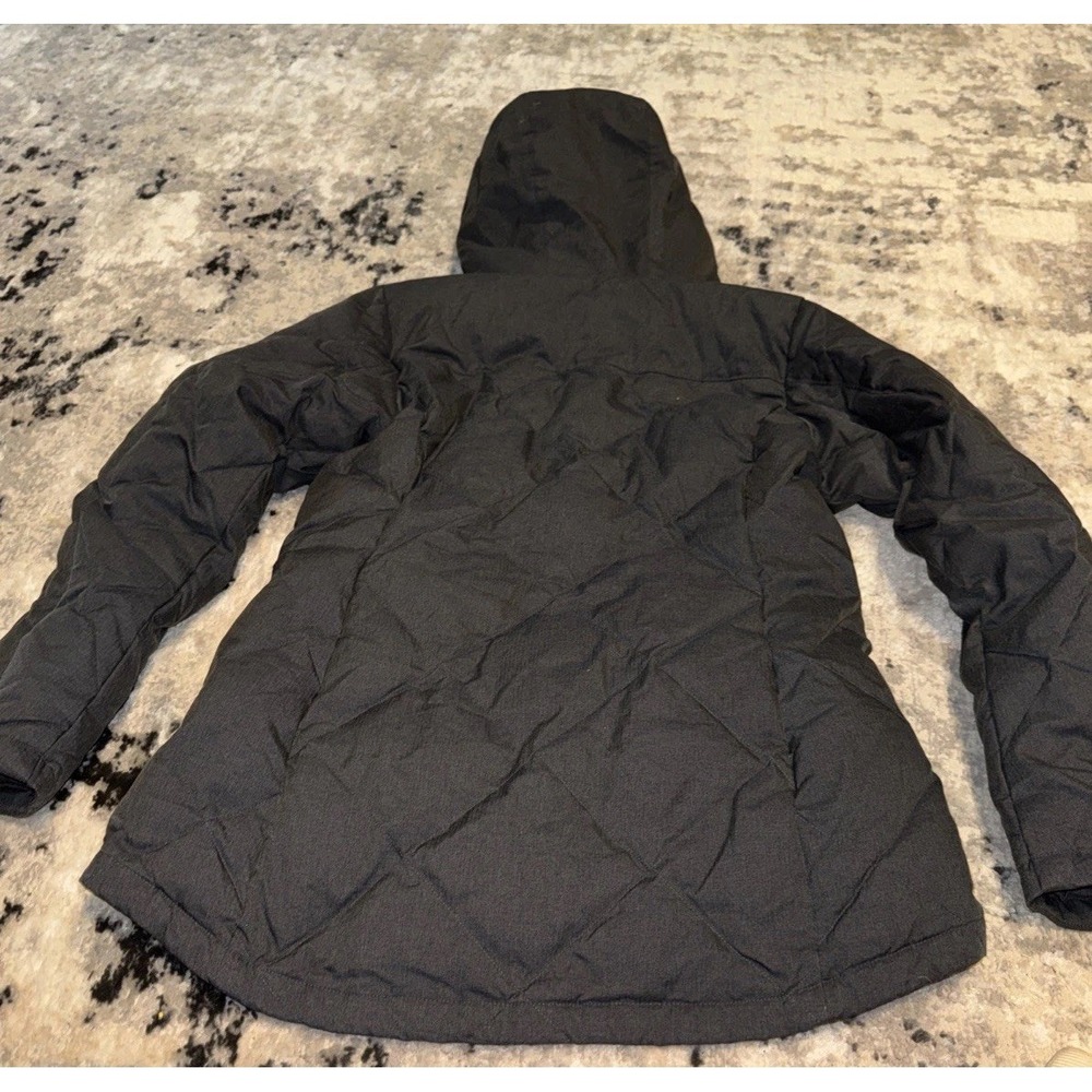 Columbia Coat Lined Good Womens Sz Medium Gray Hooded Jacket - Picture 2 of 6
